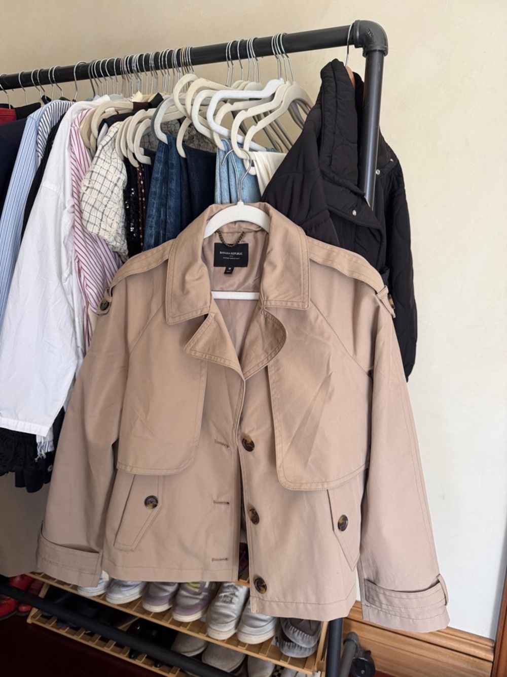 Cropped Trench Coat